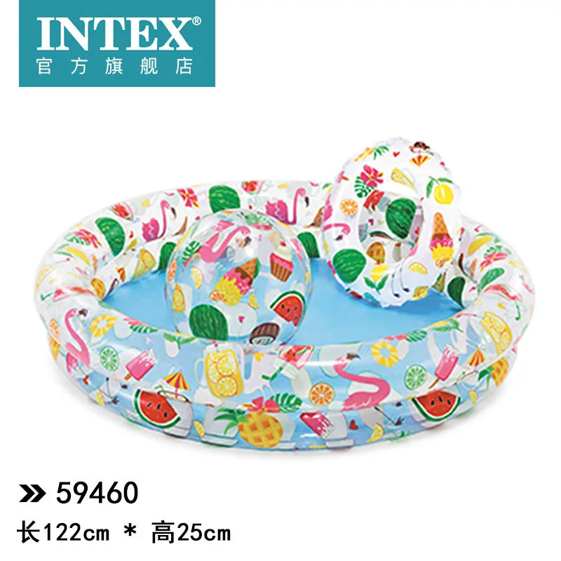 Вставной плавательный бассейн INTEX для плавания, надувной шаровый бассейн для игры с песком