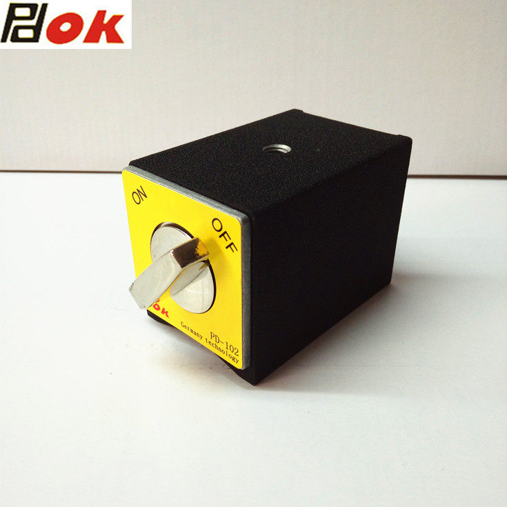 PDOK Magnetic base PD-102 magnetic seat hanging disc 100KG suction V type magnet block magnetic table seat magnetic table seat