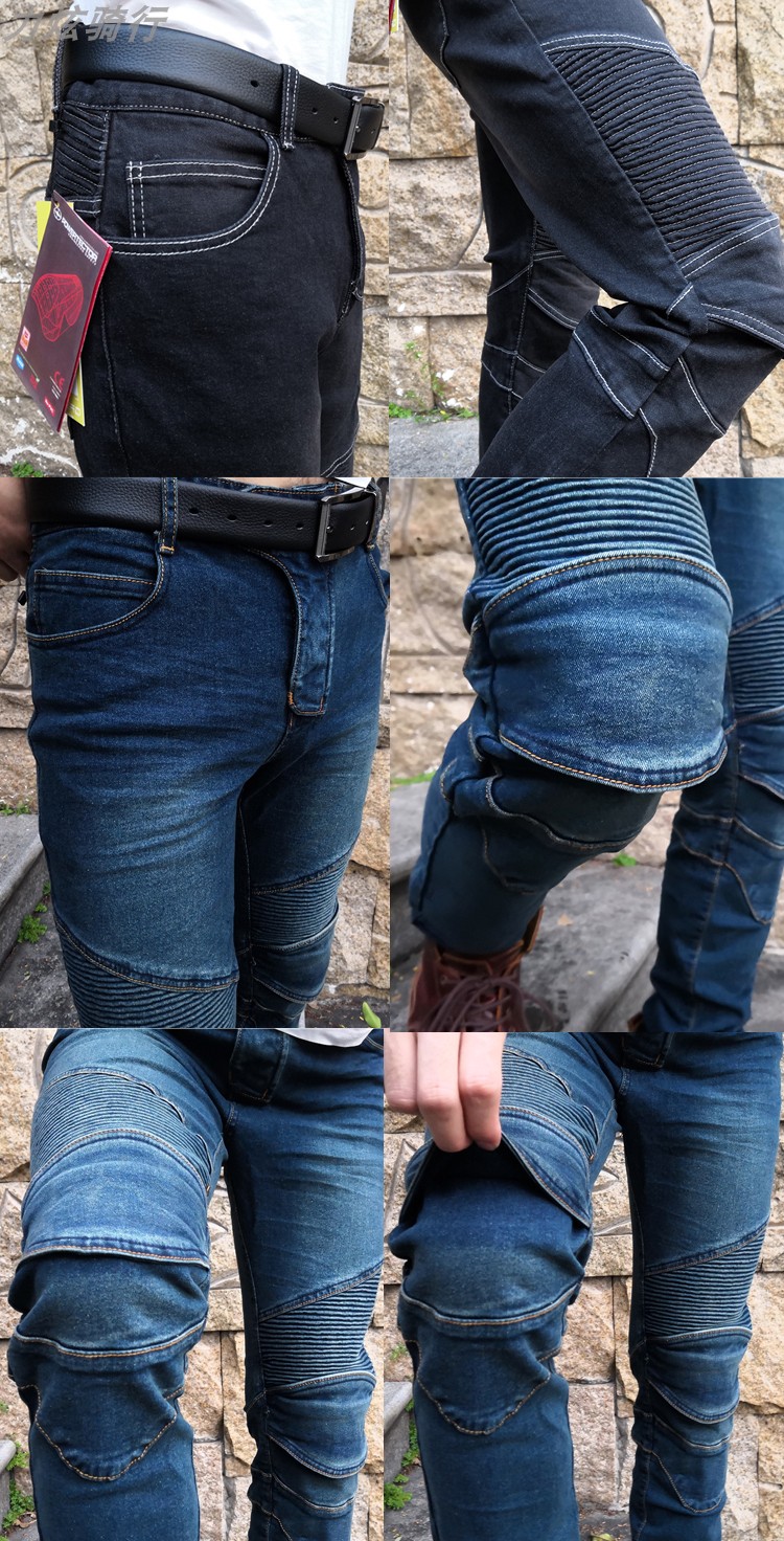 Mùa thu 2018 đua xe gắn máy cưỡi quần lọt khe eo quần quần du lịch Harley bảo vệ dụng cụ quần xe máy nam - Xe máy Rider thiết bị găng tay cụt ngón đi xe máy