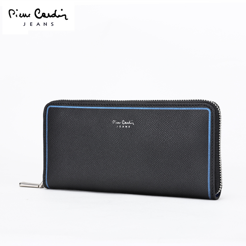 Pilkadan nam Wallet da đơn giản dài Zip-Up Túi Hand Clutch Clutch Bag cho doanh nghiệp Casual Wallet Clutch Clutch Bag