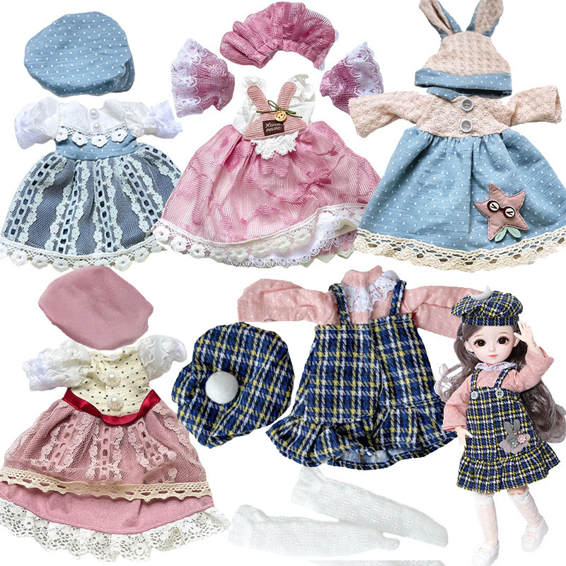 Dolls dress girls doll accessories 30cm dolls with the same clothes Loli clothes