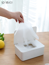Japan sealed dust with lid wet tissue box multifunctional empty box baby wet towel storage box mask storage box