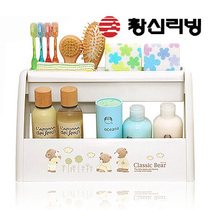 (Special) South Korea imported bathroom sink rack wash table table finishing shelf cosmetics storage rack