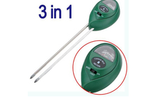 3 in 1 soil pH detector hygrometer light intensity gardening plant flower pot soil pH test measurement