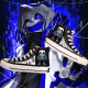 Undertale keel gun sans game undertale high-top canvas shoes ນັກຮຽນກິລາເກີບ sneakers ບາດເຈັບແລະ