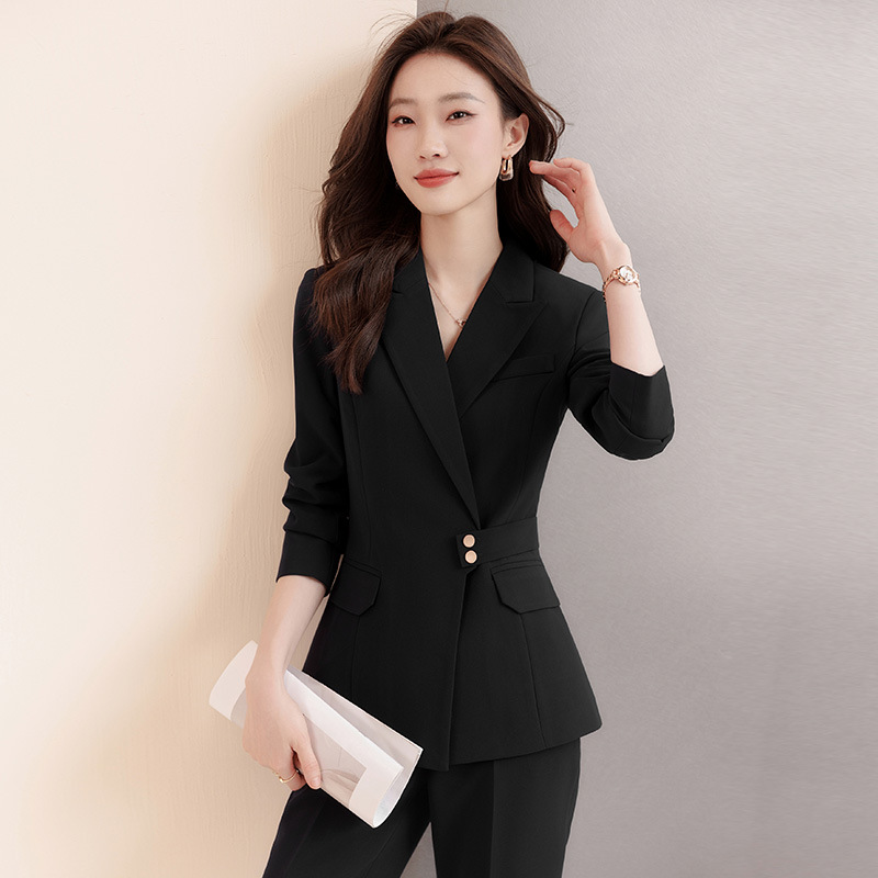 高级感西装套装女正装春秋职业装气质女神范工作服高端小西服外套