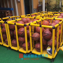 Basketball Football Intake Car Kindergarten School Football Volleyball Containing Basket Ball Frame Ball Type Trolley with pulley