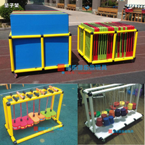 Multi-functional storage finishing rack frame gymnastic cushion containing cabinet shelve for kindergarten toy containing frame