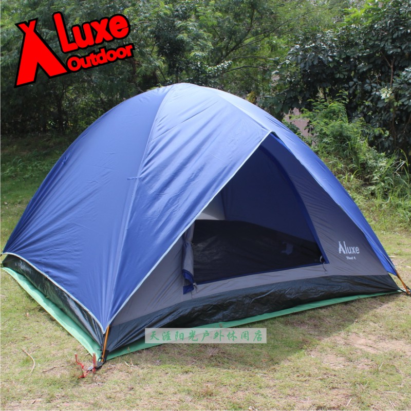 Luxe Lors Tibet 4 Tibet 4 Double Doors Double Decker Double Tent Outdoor Camping Optional with aluminum poles