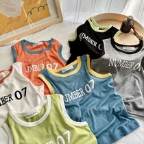 Chen Ma childrens vest 2021 summer new products for boys and girls color vest baby Korean printed sleeveless clothes tide