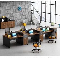 Office furniture office table and chair combination staff screen desk computer table and chair staff table card holder modern and simple