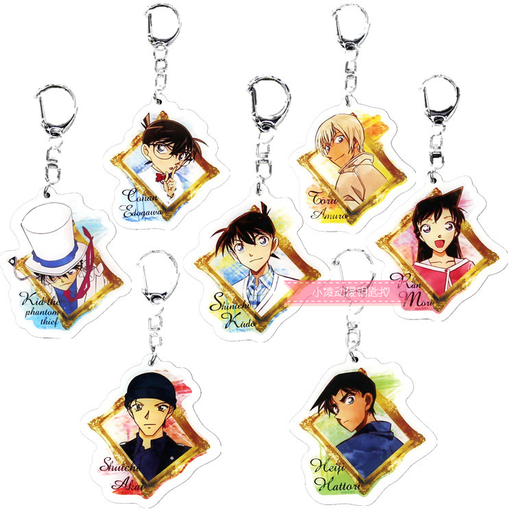 Detective Conanan Room in New Lankyd Reichwel Watercolor Wind 2 - sided acrylic key button