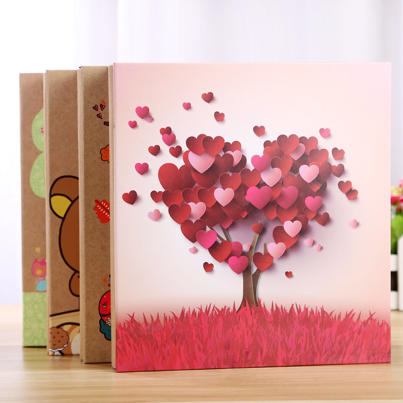 Large-capacity 5-inch 6-inch mixed interstitial photo album with 300 pieces of family photo album baby growth commemorative collection book