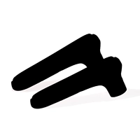 Черный (толстый 2) высокий качественный силикон