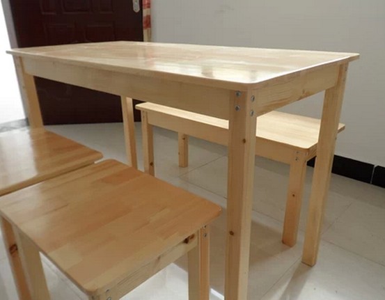 Đặc biệt cung cấp bàn ăn gỗ rắn thông bàn ăn đa năng và bàn ghế gỗ thông kết hợp bàn gỗ thông kết hợp bàn hình chữ nhật và ghế căn hộ nhỏ - Bàn bàn điều chỉnh độ cao
