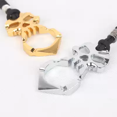 Stainless steel titanium alloy Attack tiger finger self-defense ring Women's wolf defense ring Pull finger broken window tool pendant