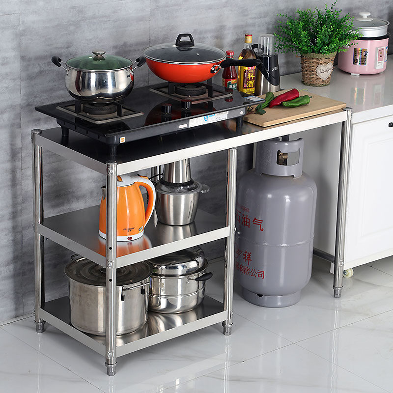 Kitchen Stainless Steel Shelve Microwave compartment Shelf Gas Stove Tank hearth boiler Hearth Boiler floor Type containing shelf