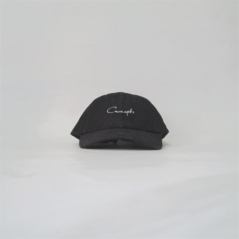 American Style Snkrs Street Fashion Brand Plain Solid Color Denim Soft Top Washed Curved Brim Hat Dad Cap