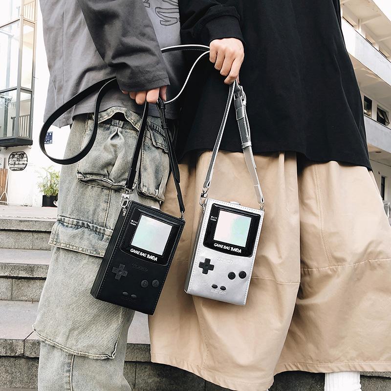 Trendy Niche Game Console Box Bag, Unisex, Quirky and Unique Design, Small Square Bag, Trendy Shoulder Crossbody Bag