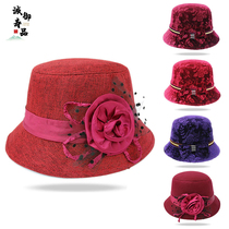 High-end women's birthday hat hat modern clothes rush joy birthday hat cheongsam accessories funeral supplies
