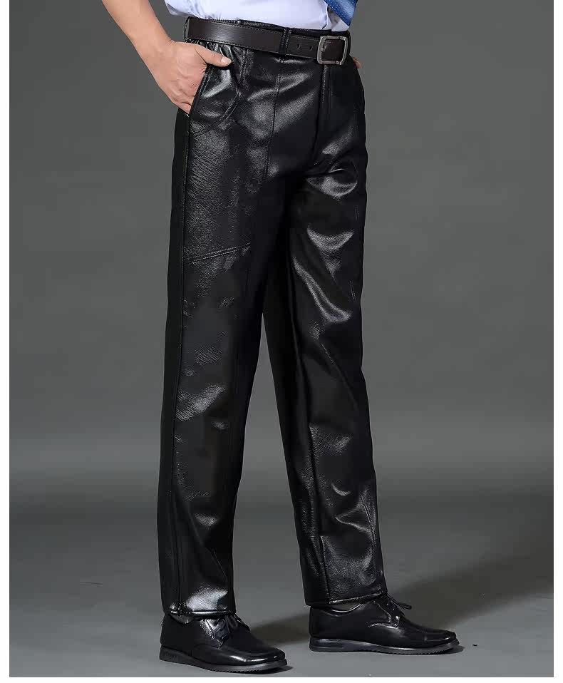 Pantalon cuir homme droit - Ref 1493431 Image 17