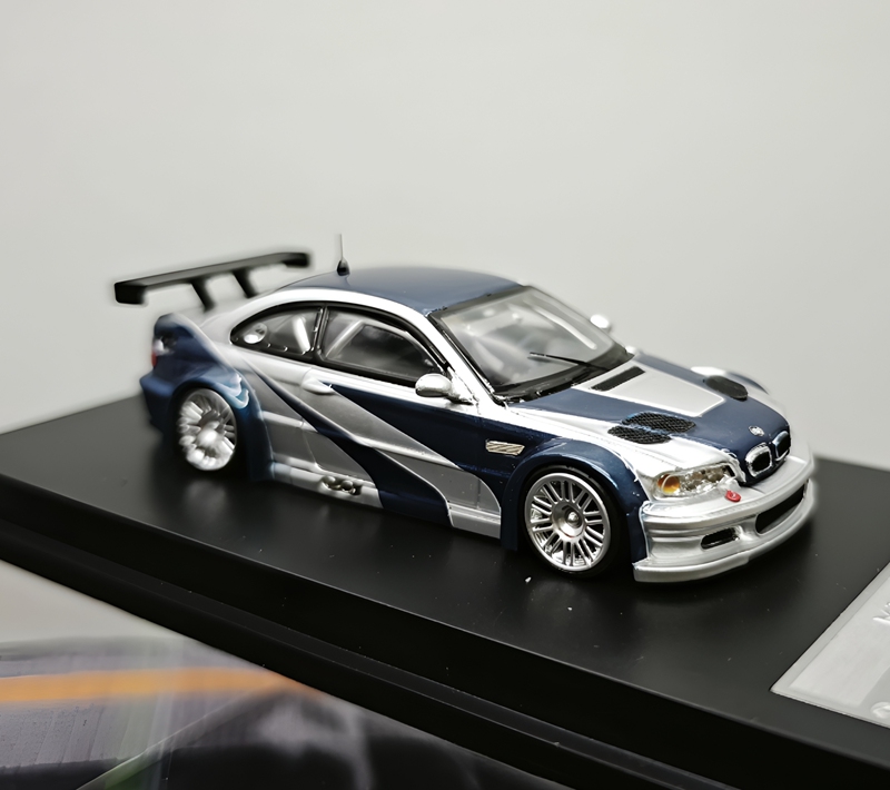 In Stock Mj 1:64 Bmw M3 Gtr Bmw Need for Speed Alloy Openable Model Car