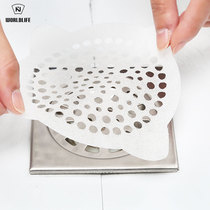 Japan disposable floor drain filter paper toilet floor drain hair filter bathroom sewer filter paste