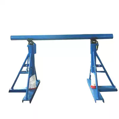 Triangle hydraulic trumpet bracket portable cable pay-off rack fiber cable tray price small carrying frame