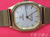 Early Shanghai Diamond machinery manual octagonal second-hand domestic calendar watch discount price clearance transfer