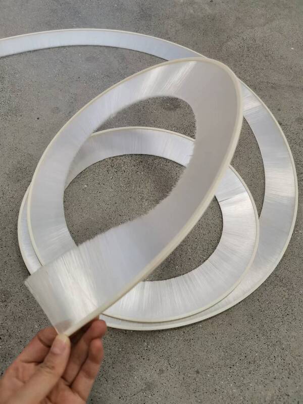 White Nylon Soft Brush, Curved Brush Strip, Sealing Brush, Semi-Circular Brush, Cabinet Brush