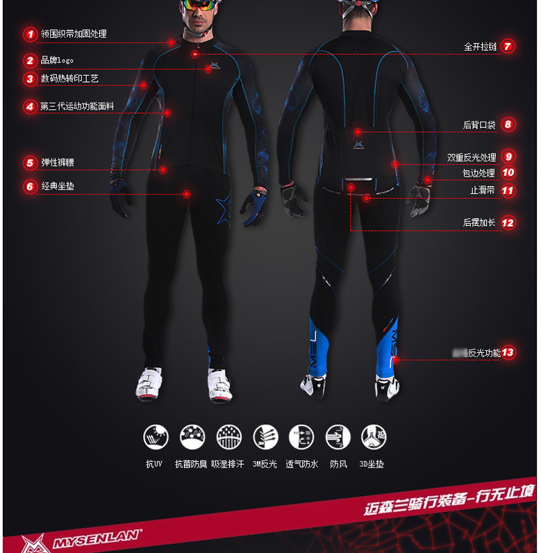 Vêtement cyclisme homme MYSENLAN - Ref 2211638 Image 20