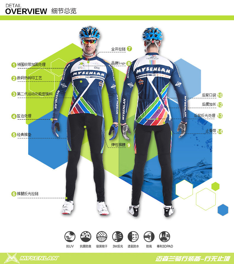 Vêtement cyclisme homme RUSUOO - Ref 2213704 Image 27