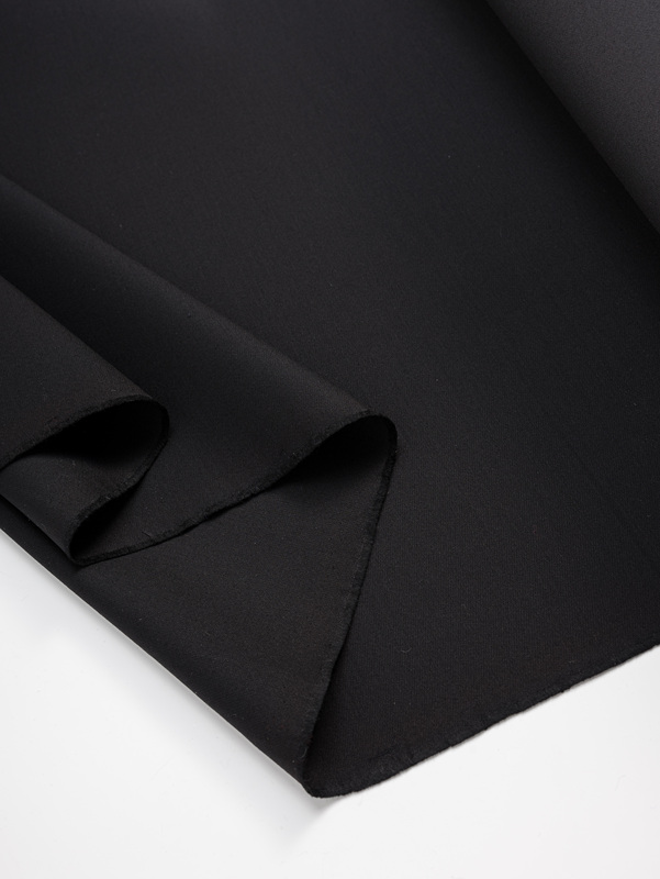 Mq 335g Italian Imported Black 63% Wool 25% Silk 12% Polyamide Sw/156