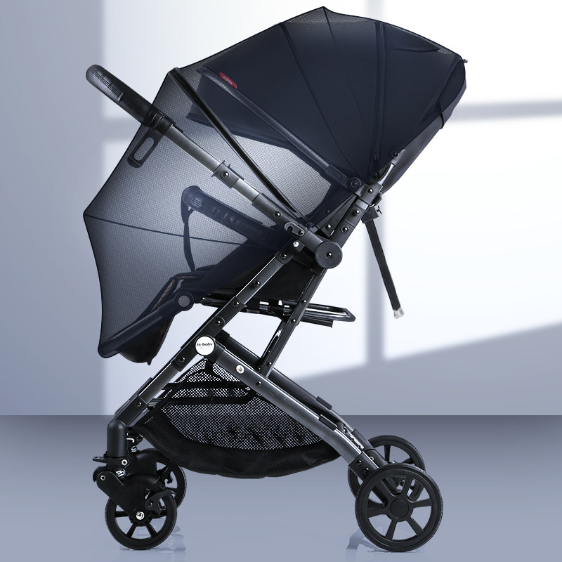 hibaby high landscape two-way light on the plane baby stroller can sit and lie down shock absorber folding summer children's umbrella car