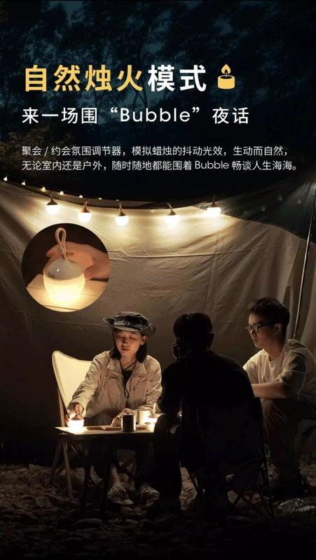Hiệp Sĩ Cole Bong Bóng Bong Bóng Đèn Cắm Trại Ngoài Trời Tuổi Thọ Cao Lều Ánh Sáng Môi Trường Xung Quanh Trại Dây Treo Ánh Sáng dây đèn led trang trí cây ngoài trời đèn led trang trí ngoài trời