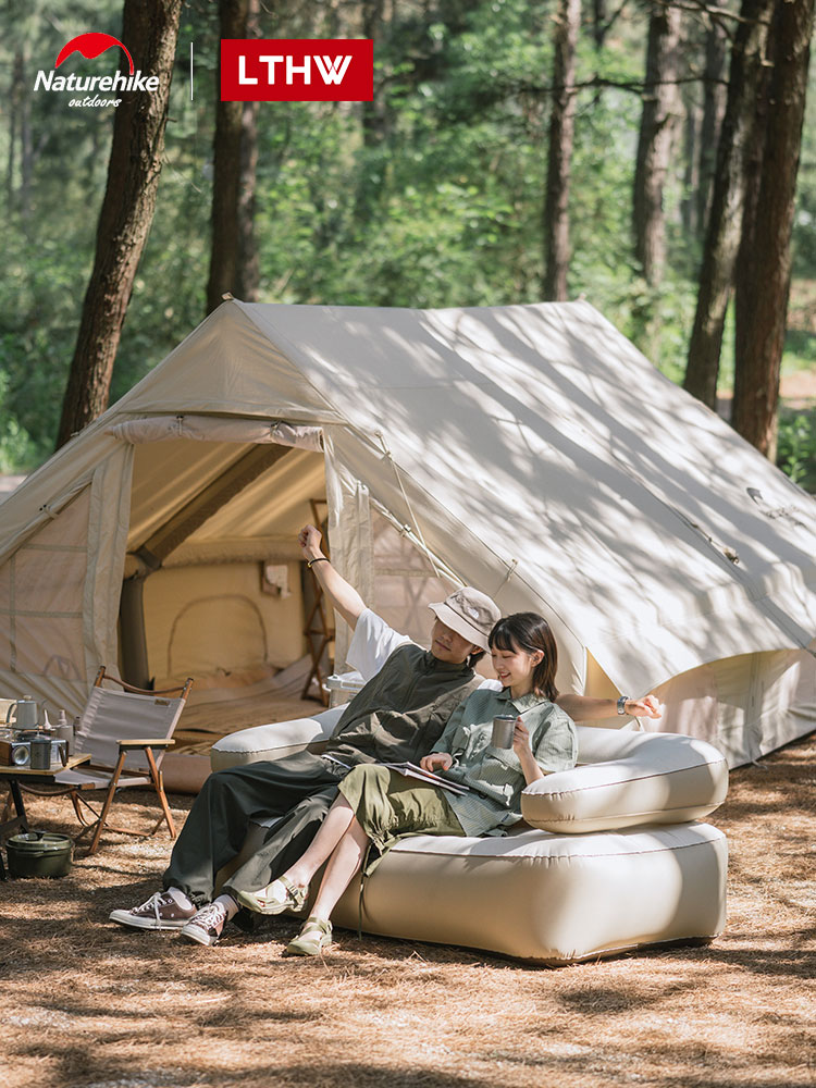 Naturehike lười sofa bơm hơi ngoài trời di động cắm trại giường hơi cắm trại ghế bơm hơi đôi 