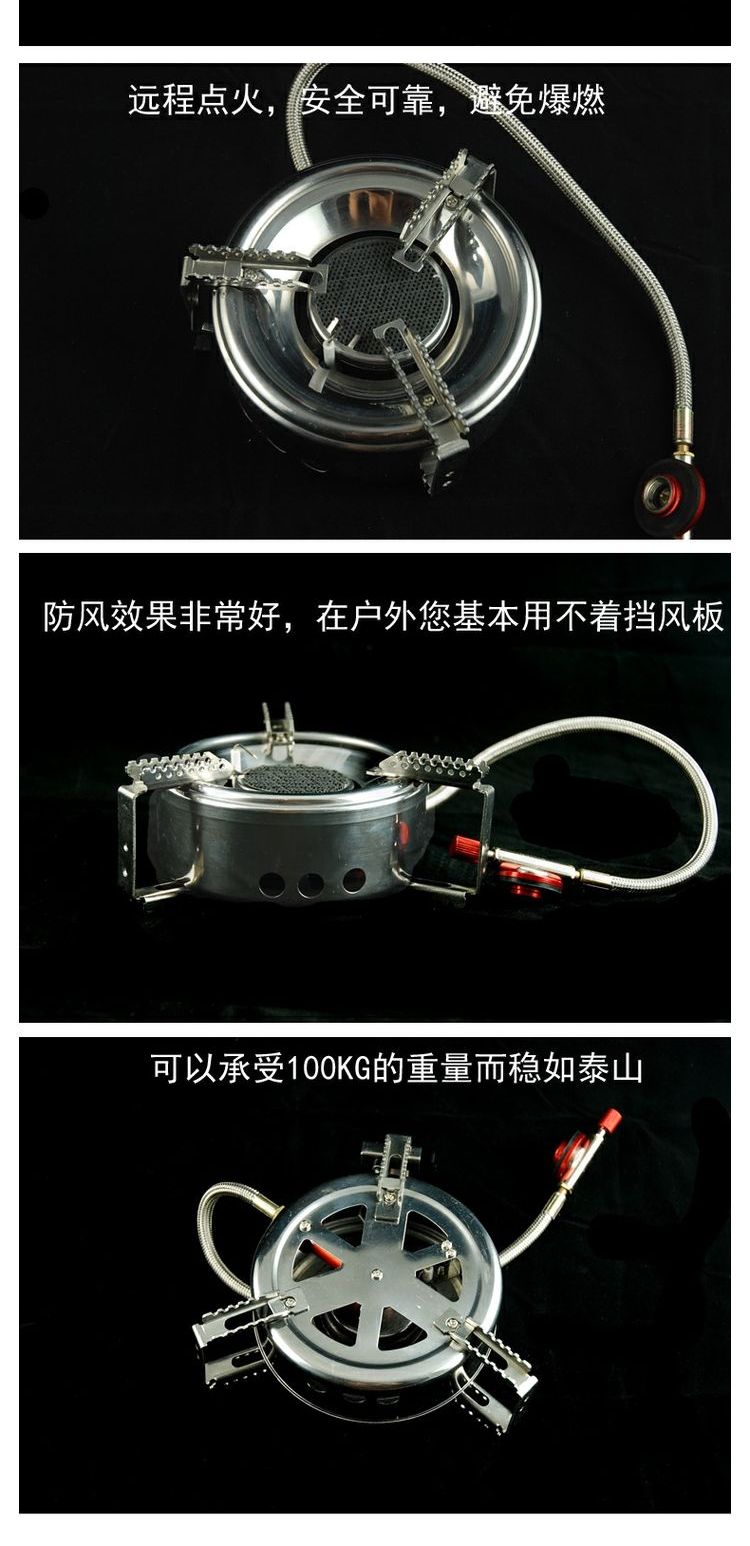 Thiết bị ngoài trời cao độ bếp gas bếp lửa chia nhỏ bếp cắm trại màu xanh lá cây Séc LJ-6033 đích thực - Bếp lò / bộ đồ ăn / đồ nướng dã ngoại bếp nướng cồn mini