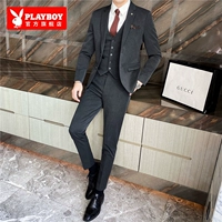 96002 Double Buckle Deep Grey [костюм+жилет+брюки] Отправить рубашку