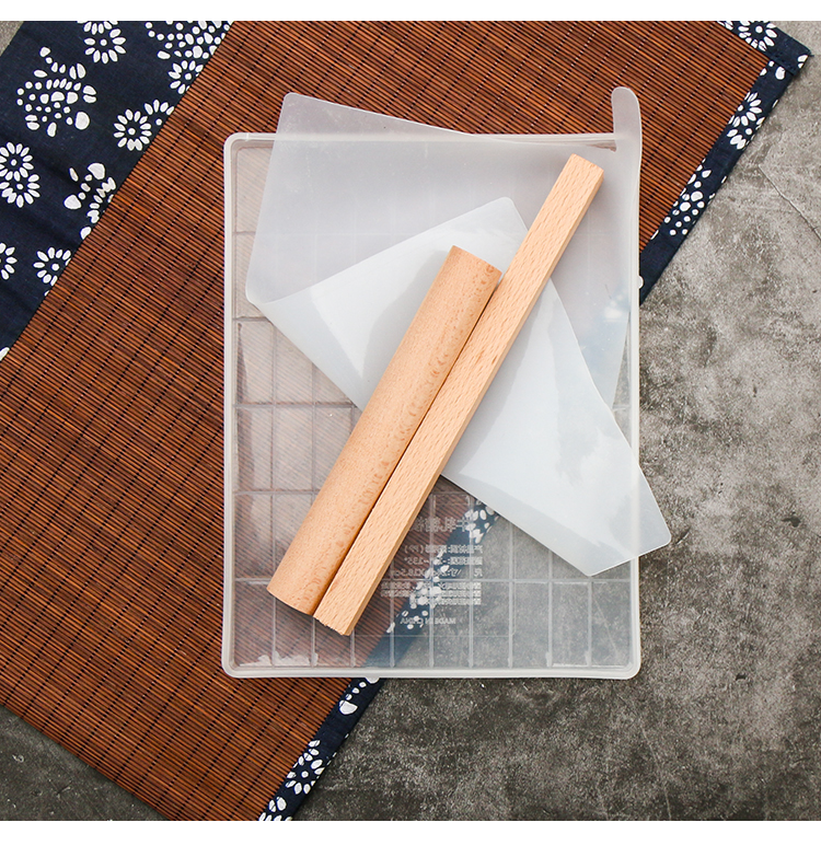 Nougat khuôn không dính bông tuyết tự làm tấm cắt đáy sống tấm nhựa công cụ thiết lập nhà với dòng - Tự làm khuôn nướng khuon banh trung thu