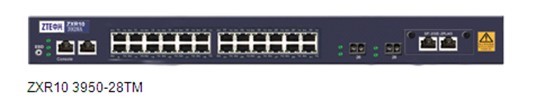 () ZTE ZXR10 3950-28TM 24-port 100M 2*GE SFP Layer 3 Smart Switch