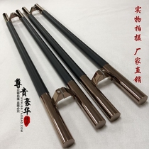 Chinese stainless steel glass door handle framed door Rose gold handle Solid wood door handle Wood color handrail thickened