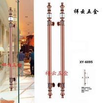 Rose gold door handle Modern crystal handle Glass door handle Wooden door handle Large handle European style