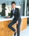 2018 mùa thu mới nhỏ phù hợp với nam phù hợp với hai mảnh tóc mỏng stylist nam giản dị phù hợp với một xu hướng phù hợp với