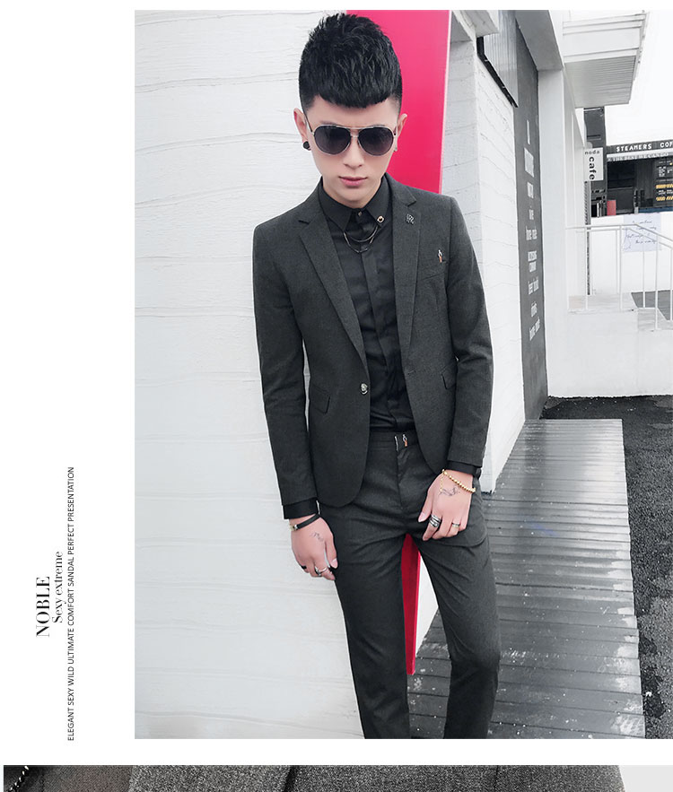 Ông Fuji, bộ vest nam, đẹp trai, bộ đồ Hàn Quốc, kiểu Anh, giản dị, bộ đồ mỏng, bộ đồ hai mảnh shop thời trang nam 