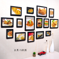 Burger fried chicken fast food restaurant decorative painting French fries chicken chops chicken leg chicken chicken wing pizza Western restaurant wall painting decoration hanging painting
