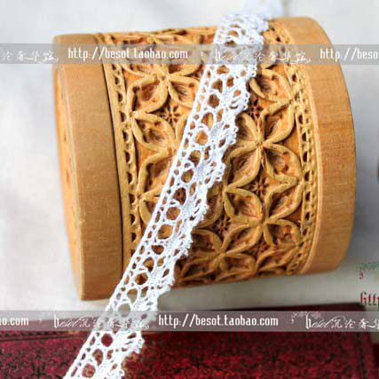 Ultra fine DIY handmade lo Lolita clothing cosva clothes accessories wide 1 3cm pure all-cotton thread lace 
