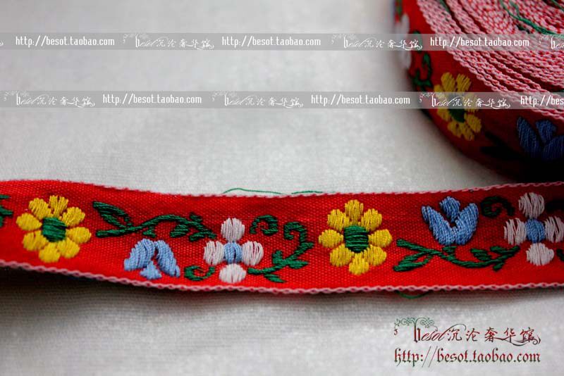DIY Handmade Japan and Korea Single Apparel Accessories 2cm Weaving Belt Family Belt Lace Strap 16
