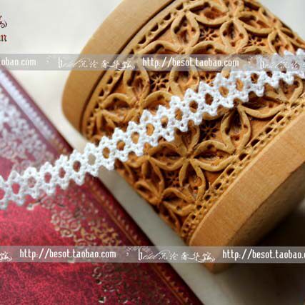 Boutique DIY Handmade Day Single Lo Loretta Eva Dress Dress Accessories 1 5cm Fork Cotton Thread Lace 