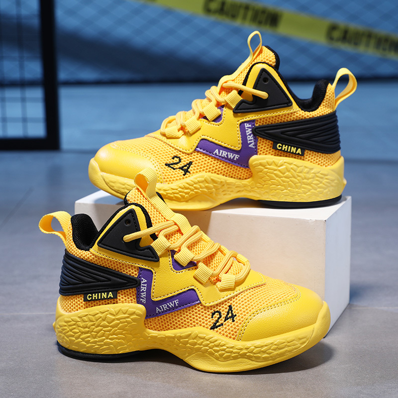 Kobe Bryant Children's Basketball Shoes with Friction Sound for Boys and Girls, Professional Training, Breathable, for Older Children, Elementary School Students, Boys Kobe Bryant Children's Basketball Shoes with Friction Sound for Boys and Girls, Professional Training, Breathable, for Older Children, Elementary School Students, Boys