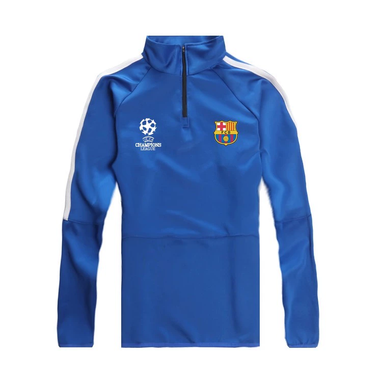 Bộ đồ đào tạo bóng đá Barcelona bộ đồ dài tay phù hợp với bộ đồ bóng đá nam Champions League đồng phục đội mua số in tùy chỉnh - Bóng đá găng tay thủ môn cho trẻ em	